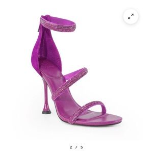 Marc Fisher Carita Ankle Strap Heeled Sandal Purple Heels NEW Size 5.5 Women’s